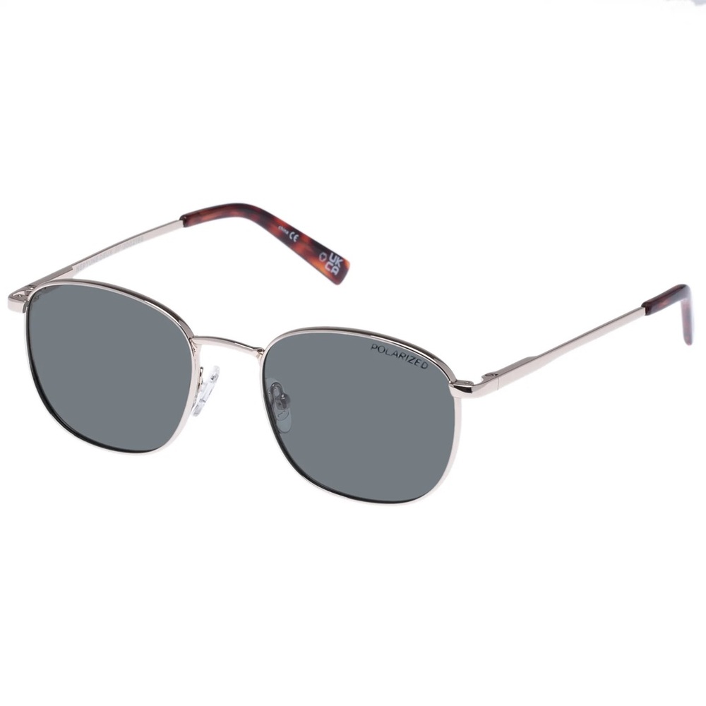 NWT Le Specs Neptune Deux Sunglasses Gold Polarized